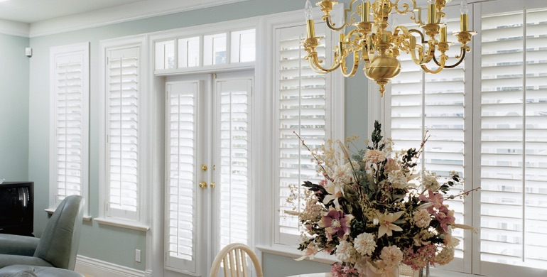 Boston sunroom polywood shutters